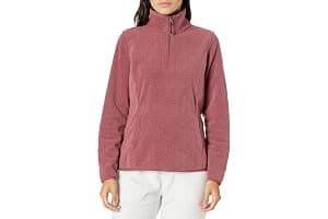 Amazon Essentials Chaqueta de Forro Polar con Cremallera de un Cuarto, Manga Larga y Ajuste Clásico - Colores interrumpidos Mujer