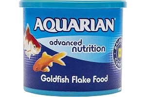 AQUARIAN Complete Nutrition, Aquarium Goldfish Food, Flakes Also Suitable for Small Pond Fish, 200 g Container