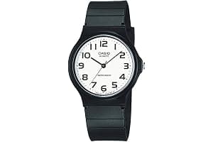 Casio MQ24 Series | Quartz Analog Watch for Men | Water Resistant | Resin Case | Resin Band | Resin Glass | Three Hand Analog (HR, Min, SEC) | Classic Casio Design | 3 Year Battery