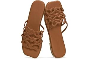 Project Cloud Womens Sandals with Memory Foam - Eco Crafted Leather Sandals for Women 2026 - Flats - Non Slip & Comfortable Sandals Women (Lisa)