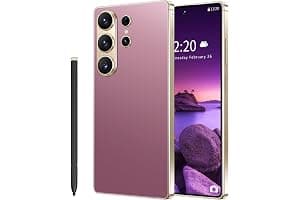 I26 Ultra Unlocked Cell Phone,Built in Pen, Smartphone Battery 7000mAh,6.99" HD Screen Unlocked Phones, 68MP+108MP, 12+512GB 5G The Phone Android 15, Face ID/Fingerprint Lock/GPS (Rose Gold, 12+512)