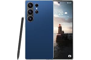 Huness S26 Ultra Unlocked Phone,Built in Pen The Phone,Cell Phone Battery 7000mAh 6.99" HD Screen,Android 15 16+512GB Smartphone,Dual SIM/5G/Face ID/Fingerprint Lock/GPS (Deep Blue, 16+512G)