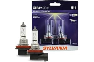SYLVANIA - H11 XtraVision - High Performance Halogen Headlight Bulb, High Beam, Low Beam and Fog Replacement Bulb (Contains 2 Bulbs)