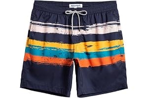 maamgic Mens Swim Trunks Quick Dry Swim Shorts with Mesh Lining Funny Swimwear Bathing Suits 7inch