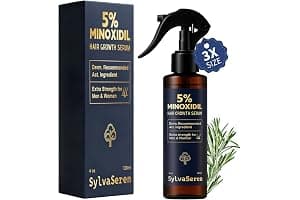 5% Minoxidil Spray for Hair Growth - Men & Women, Hair Thinning & Receding Hairline Treatment, with Rosemary for Faster & Thicker Hair Growth, Topical Aerosol 120ml