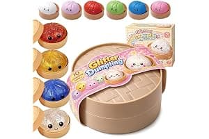 Glitter Dumpling Squishy, 2026 New Dumpling Squishy Mystery Box - 10 Colors Random Mystery Gift Box, More Surprises (Random -1PC)