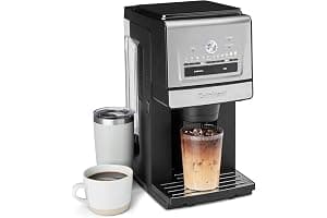 Cuisinart Coffee Maker, Grind and Brew Single Serve Coffee Maker, 6 Cup Sizes, Built-in Stainless Steel Burr Mill, Adjustable Strength, Grind Control and Over Ice Feature, Easy Cleaning, DGB-30