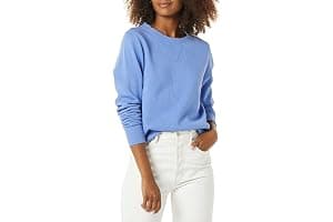 Amazon Essentials Womens Fleece Crewneck Pullover Sweatshirt (Available in Plus Size)