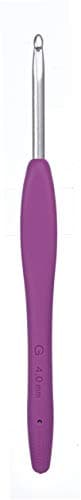 Clover 1045/G Purple Amour Crochet Hook, Size G, 4.0mm