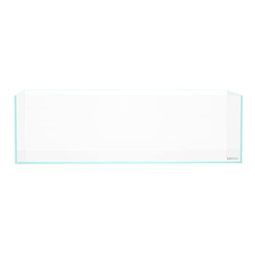 LANDEN 60S 7.9 Gal Shallow Aquarium Tank, Shallow Fish Tank, Rimless Low Iron Tank W23.6×D11.8×H7.1 in(60x30x18cm); 5mm Thickness Aquascape Fish Tank, Black Leveling Mat Included — view 5