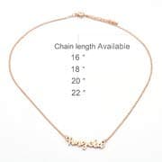Customized Name Necklace Personalized Custom Made Serenity Necklace Initial Arrow Gift for Womens Girls — view 7