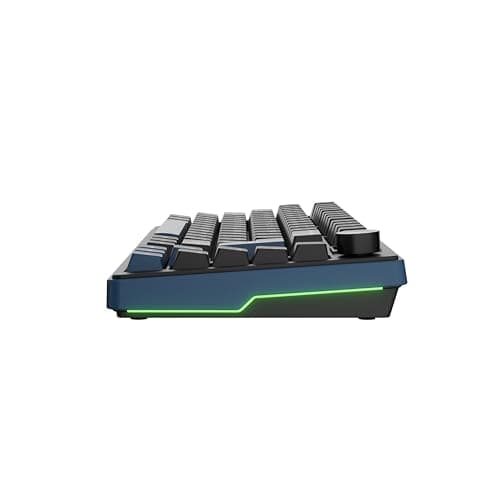 Ducky OK-M - 65% Wireless Mechanical Gaming Keyboard : Gasket-Mount Design, Hot-Swappable Switches, Five-Layer Acoustic Dampening, RGB, USB-C, 2.4Ghz, Bluetooth, Wine Red Switch