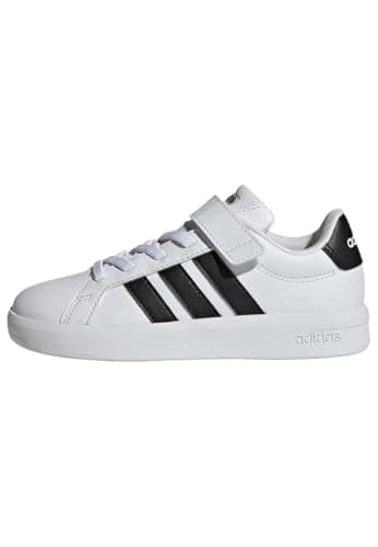adidas Unisex-Kids Grand Court 3.0 El C, White/Black, 3