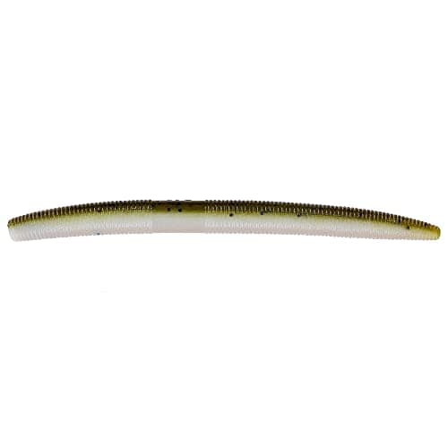 Yamamoto BAITS 5" SENKO / 10 Pack/Green Pumpkin W/White Laminate