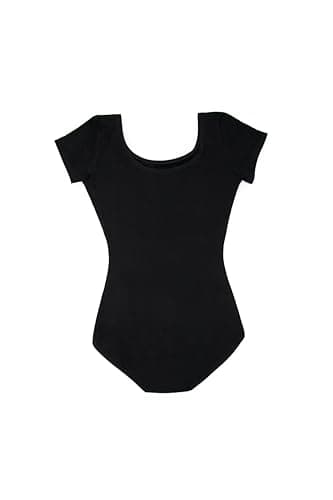 Capezio Classic Women's Short Sleeve Leotard, Black, Small — view 3
