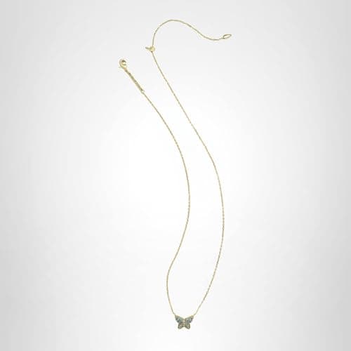 Kendra Scott 14k Gold-Plated Lillia Crystal Pendant Necklace in Blue Green Crystal, Fashion Jewelry for Women — view 4