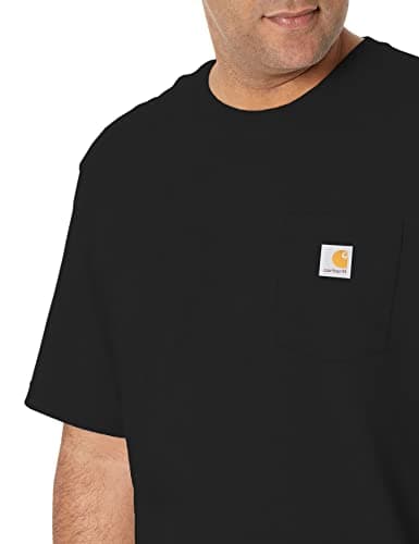 Carhartt Men's Big K87 Workwear Short Sleeve T-Shirt (Regular and Big & Tall Sizes), Black, XX-Large Tall — view 3