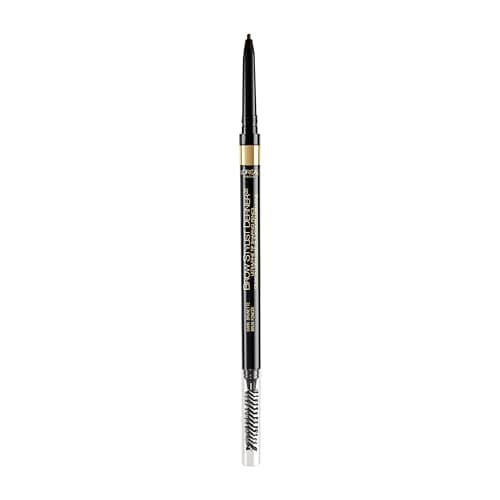 L’Oréal Paris Cosmetics Brow Stylist Definer, Ultra-Fine Tip Eyebrow Pencil, 0.5mm Tip for Well-Defined Brows and Easy Blend With No Gaps, Dark Brunette, 90mg