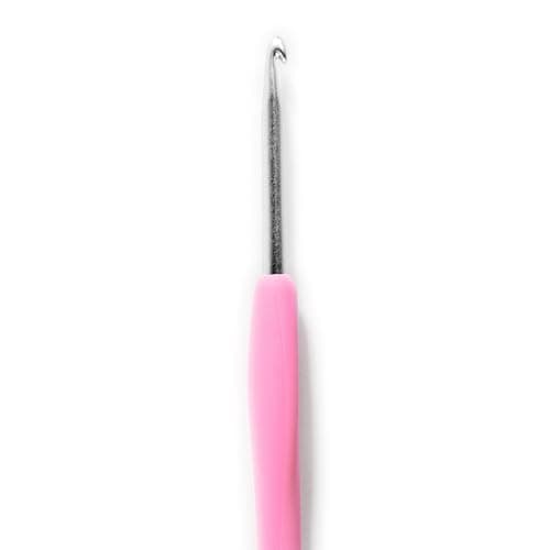 Clover 1044/F Pink Amour Crochet Hook, Size F, 3.75mm — view 2