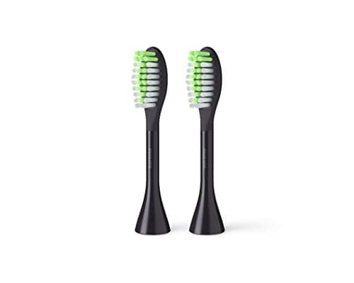 Philips One by Sonicare Electric Toothbrush Heads, Motorized Sonicare Toothbrush Heads, Brush Head Pack (2 Heads), Black, BH1022/06 — view 6