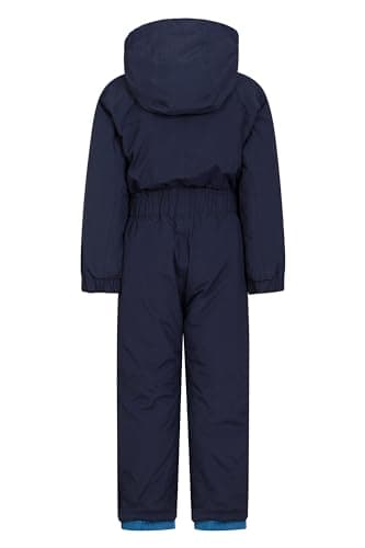 Mountain Warehouse Cloud Kids All in 1 Snowsuit - Waterproof Skisuit Navy Kids 7-8 Yrs (116-128 cm) — view 2