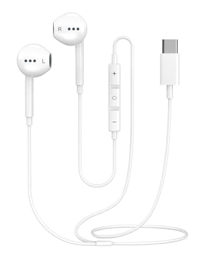 [Apple MFi Certified] Upgraded USB C Headphones for iPhone 17 16 15 Pro Max