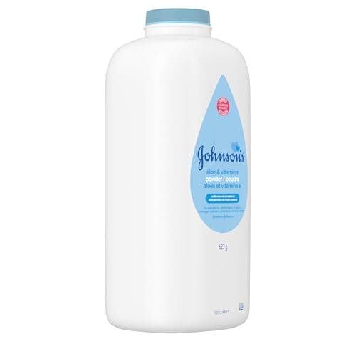 Johnson's Baby Powder with Naturally Derived Cornstarch, Aloe & Vitamin E – Hypoallergenic for Delicate Skin, Free of Parabens & Dyes, Gentle Care for Babies & Adults, 623 Grams — view 2