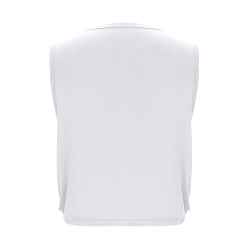 Women Workout Tank Top Open Side Crop Tank Tops Sport Athletic Yoga Running Gym Loose Sleeveless Crop Shirts — view 5