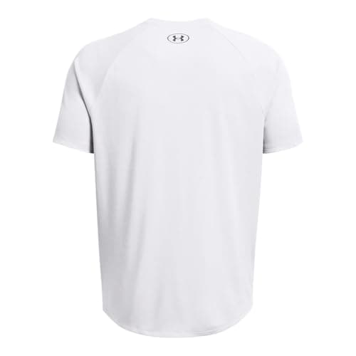 Under Armour Men's Tech Textured Short Sleeve T Shirt, (100) White / / Black, Medium — view 4