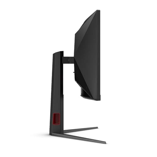AOC CU34G4V 34" Frameless Curved Ultrawide Gaming Monitor, UWQHD 3440 x 1440 1500R, 21:9 Aspect Ratio, 180Hz 0.5ms MPRT, Display Port x 1, HDMI x 1, AMD FreeSync Premium, Height Adjustable, Black — view 5