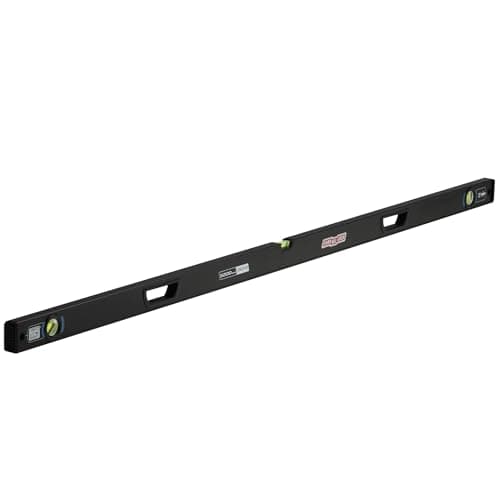CHANNELLOCK 72-Inch, Professional-Grade Aluminum Box Level with Solid Block Acrylic Vials, 5200-0072