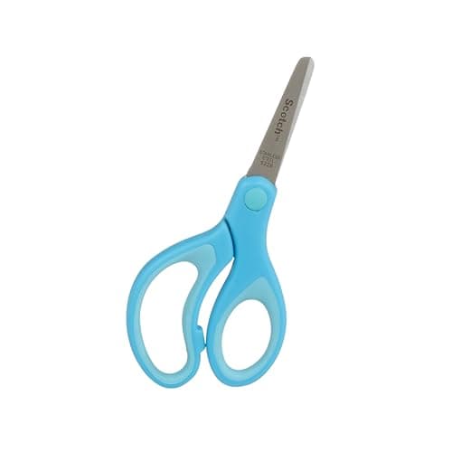 Scotch Kids Scissors, 12 Pack, Blunt, Stainless Steel, Soft Grip, Blue, 5" — view 2