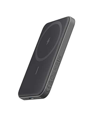 Anker 621 Magnetic Portable Charger (MagGo), 5,000mAh Wireless Power Bank with USB-C Cable, Magsafe-Compatible Battery Pack for iPhone 16/15/14/13/12 Series