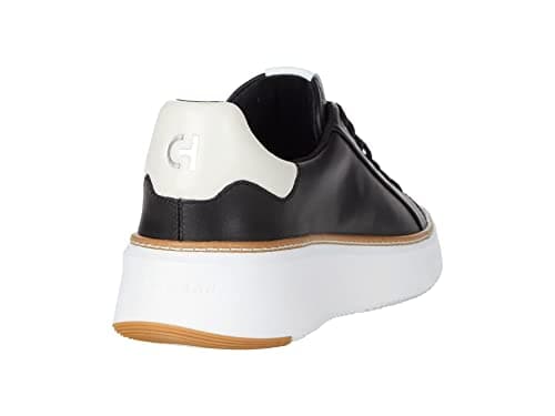 Cole Haan Womens Grandpro Topspin Sneaker, Black/Optc Wht/Cyber Yellow, 8-B US — view 5