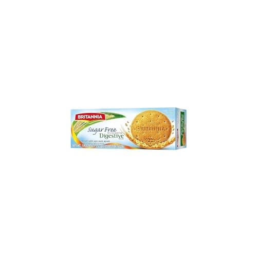 BRITANNIA Digestive Sugar Free Tea Time Cookies 12.34oz (Pack of 1-350g) - Healthy Snacks Breakfast, Lunch Snacks Whole Wheat Flavor - Light & Crispy Toasted - Suitable for Vegetarian — view 3