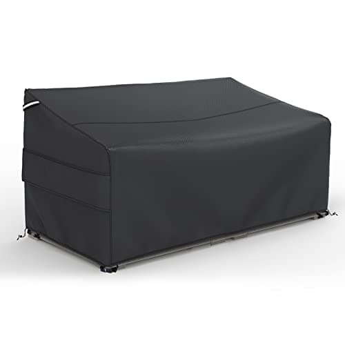 Gasadar Patio Sofa Cover waterproof for 3-Seater Outdoor Sofa Loveseat and Furnitures,Heavy Duty Outdoor Couch Covers , Anti UV and Dustproof, 79" L×38" D×35" H, Black