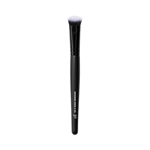 e.l.f. Tap & Blend Concealer Brush, Covers Blemishes & Dark Spots For An Airbrushed Finish With A Precision Tip, Synthetic, Vegan, & Cruelty-Free