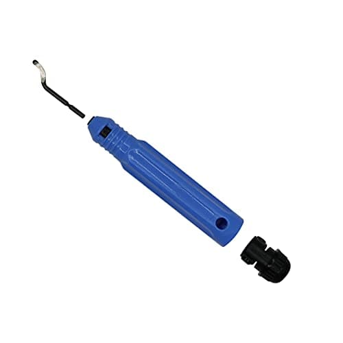 Deburring Tool Kit, a Anti-Slip Handle and Pack of 10 BS1010 Deburring Blades, for Wood, Metal, Plastic, Aluminum, Copper and Steel — view 2