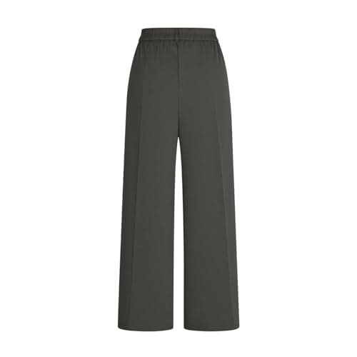 Women Wide Leg Pants Work Business Lightweight Trousers High Waist Work Casual Pull On Slacks with Pockets 2026 — view 5