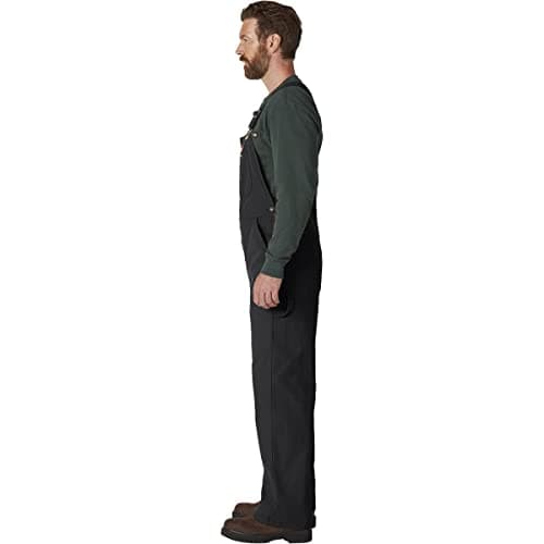 Dickies Mens Bib Overalls, Rinsed Black, 34W x 32L US — view 2