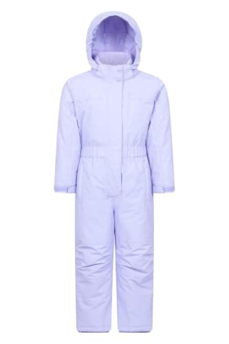 Mountain Warehouse Cloud Kids All in 1 Snowsuit - Waterproof Skisuit Light Purple Kids 3-4 Yrs (98-104 cm)