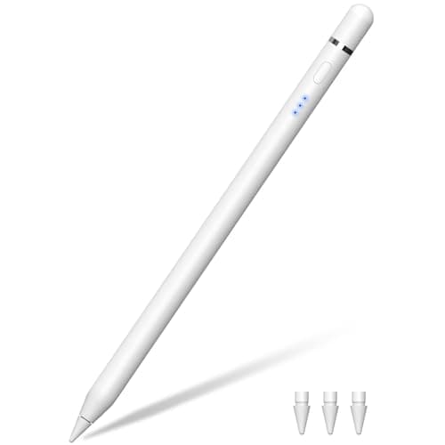 Stylus Pen for Apple iPad 2018–2026, Wireless Charging iPad Pencil 2nd Generation &1st Generation with Tilt Sensitivity& Palm Rejection, 2X Fast Charge Pencil for iPad A16 Pro 11/12.9/13, Air, Mini