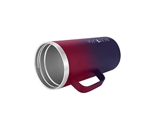 IRON °FLASK Grip Novelty Coffee Mug - Leak Proof, Vacuum Insulated Stainless Steel Bottle, Double Walled, Thermo Travel, Hot Cold, Water Metal Canteen - Dark Rainbow, 16 Oz - Classic Bottom — view 3