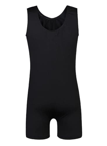 EQSJIU Girls Dance Leotards Shorts Cute Lovely Will Not Fade for Gymnastics Dance Ballet Biketards Black Dance Leotard Girls 7-8 Years — view 2
