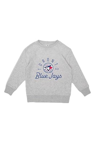 Gertex MLB Kids/Youth Light Grey Crew Neck Toronto Blue Jays (Secondary Logo Small)