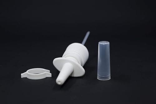 Nasal Spray Bottle Empty 1 oz Nasal Sprayer - 0.12cc per Spray! Empty, Glass, Refillable, Travel Sized, Quality Glass for Saline Applications! (2 blue bottles) — view 5