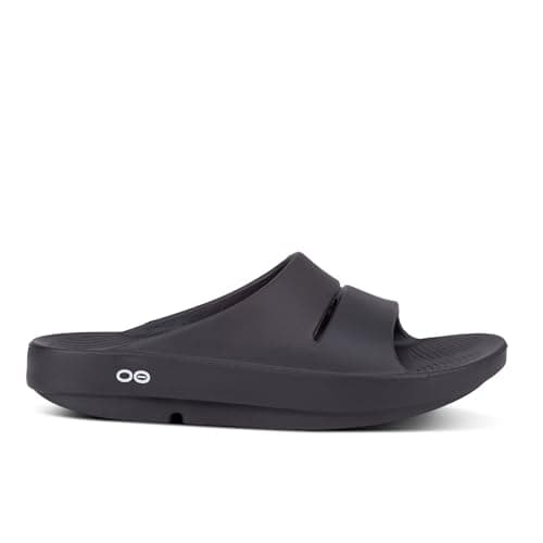 OOFOS OOahh Recovery Slide, Black - Women’s Size 12, Men’s Size 10 — view 3