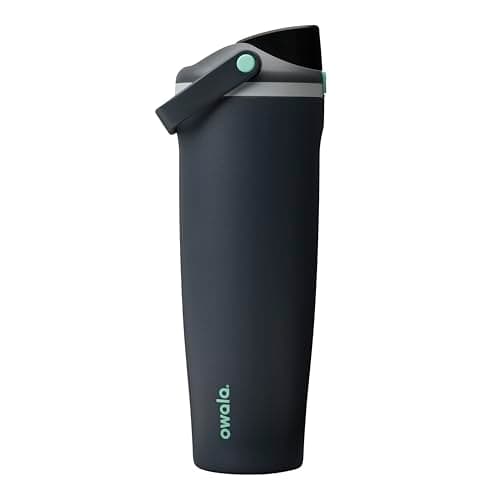 Owala FreeSip Sway Insulated Stainless Steel Water Bottle with Two-Way Spout, Built-In Straw and Bucket Handle, Made for Travel, School, and Sports, 40oz, BPA Free, Leak Proof, Foggy Tide