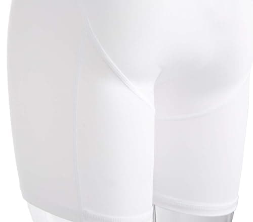 COOLOMG Boys Baseball Shorts with Athletic Cups Groin Protector Support Jock Shorts for Kids Youth White — view 6