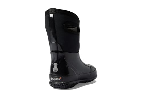 BOGS Classic High Waterproof Insulated Rubber Neoprene Rain Boot, Black, 5 US Unisex Big Kid — view 4